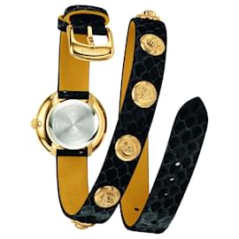 Versace-Versace Medusa Stud Icon Watch-Golden,Metallic