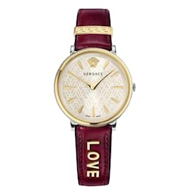 Versace-Versace V-Circle - The Manifesto Edition Watch-Golden,Metallic