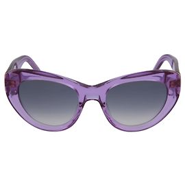 Pomellato Óculos de sol de acetato de olho de gato Roxo