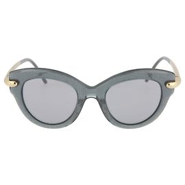 Pomellato Occhiali da sole rotondi in acetato Grigio