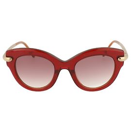 Pomellato Übergroße Cat-Eye-Sonnenbrille Rot