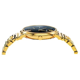 Versace-V-Circle Logomania  Bracelet Watch-Golden,Metallic