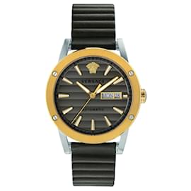 Versace-Theros Automatic Watch-Golden,Metallic