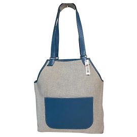 Hermès Jardinier Toile H Blue Jeans Canvas Hellblau