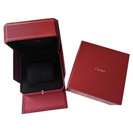 Cartier-Authentic Cartier Love Trinity JUC bracelet bangle cuff lined box paper bag-Red