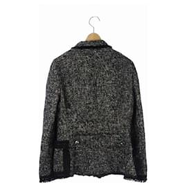 Dolce & Gabbana-[Used] Dolce & Gabbana Dolce & Gabbana Tweed Jacket 40 Black Black White-Black,White