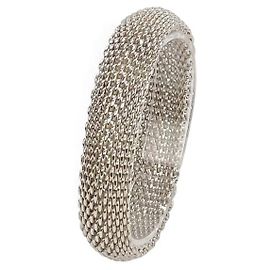 [Used] Tiffany & Co. Tiffany Ag925 Somerset mesh bangle bracelet silver Silvery