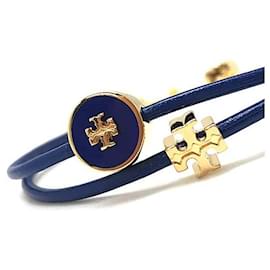 Tory Burch Pulseiras Azul Dourado