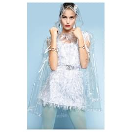 Chanel-4,8K$ Flauschiges Kleid 'Waterfall'-Mehrfarben 