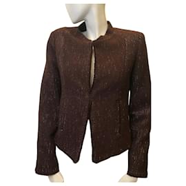 Berenice Heather Brown Long Sleeve Jacket Dark brown