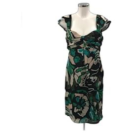Temperley London Robe Temperley en soie multicolore NEUF Multicolore