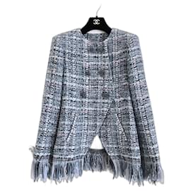 Chanel-9K$ New Paris/Cosmopolite Jacke-Blau