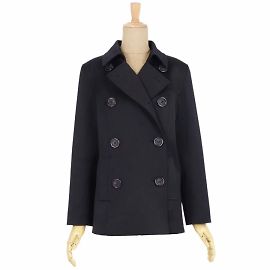 Courreges [Usato] Cappotto Vintage Courrèges foderato Petto in Lana Capispalla Donna Nero Nero