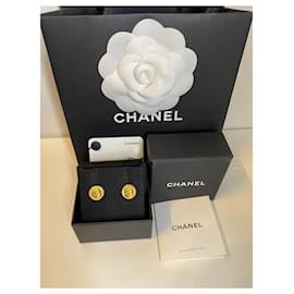 Chanel-Chanel novos brincos-Dourado