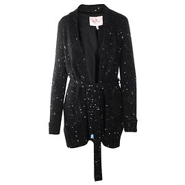 Juicy Couture Sequins Long Cardigan  Black