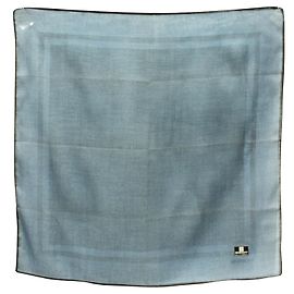 Givenchy Blue Silk Handkerchief  Blue