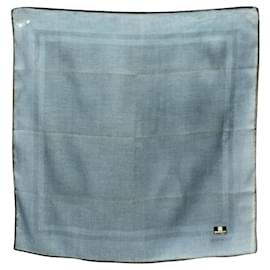Givenchy Lenço de seda azul Azul
