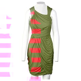 Fendi-Robe drapée corail-Orange,Corail