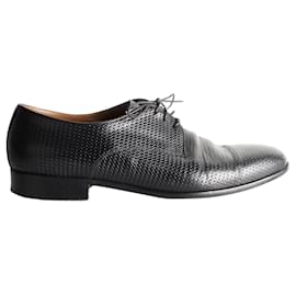 Autre Marque-Black Braided Lace-Up Shoes-Black