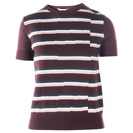 Carven Purple Short Sleeves Pullover  Purple