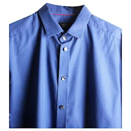 Minnetonka-Blue Plaid Shirt-Blue