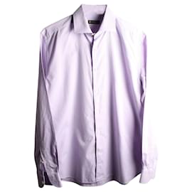 Corneliani-Purple Textured Shirt-Purple