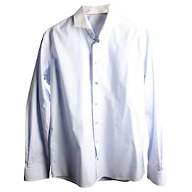 Minnetonka-Clear Blue Striped Shirt-Blue