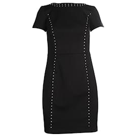 Michael Kors-Petite Black Dress With Embellishment-Black