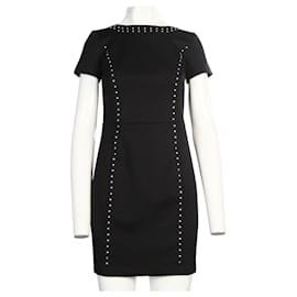 Michael Kors-Petite Black Dress With Embellishment-Black