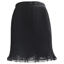 Carven Faltenrock Schwarz