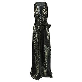 Rachel Zoe Robe longue en dentelle Noir