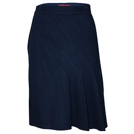 Carolina Herrera Marineblauer Wollrock Blau Marineblau