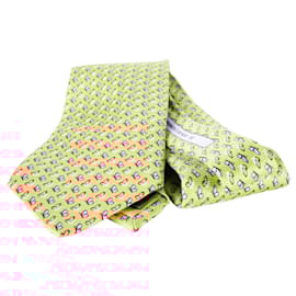 Loewe-Orange Butterfly Print Tie-Orange