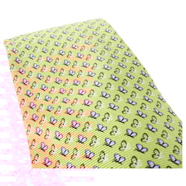 Loewe-Orange Butterfly Print Tie-Orange
