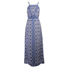 Joie Robe longue fleurie Bleu