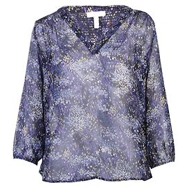 Joie Bluse mit Blumendruck Blau