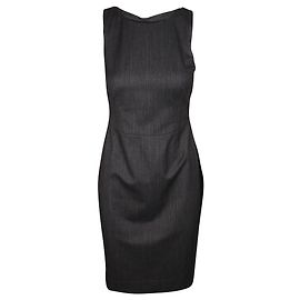 Armani Vestido gris sin mangas Gris