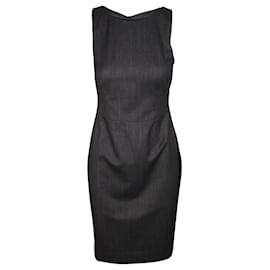 Armani Graues ärmelloses Kleid Grau