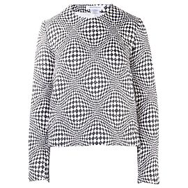 JW Anderson Suéter con estampado geométrico Negro