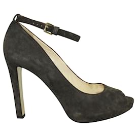 Max Mara Open-toe pumps Brown