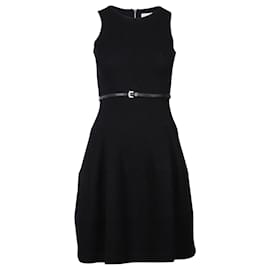 Michael Kors-Wool A-line Dress-Black