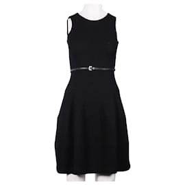 Michael Kors-Wool A-line Dress-Black