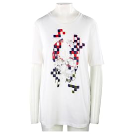 Alexander Mcqueen-Beaded Skull Shirt-White