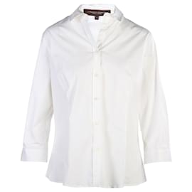 Carolina Herrera Basic Hemd mit langen Ärmeln Weiß