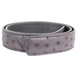 Calvin Klein Black Ostrich Leather Belt Black