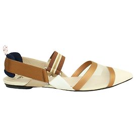 Brown Forever Fendi Pointed Toe Flats Brown
