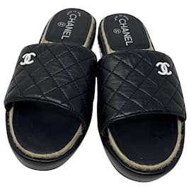 Chanel Sandals Black