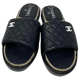 Chanel-Des sandales-Noir