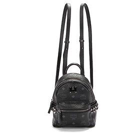 Zaino MCM Visetos Mini Stark con borchie nero Nero