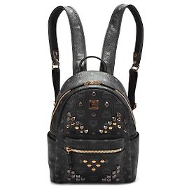 Zaino MCM Visetos Stark con borchie nero Nero